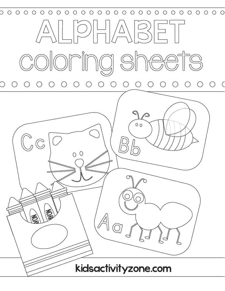 Main Cover Image for ABC Coloring Sheets