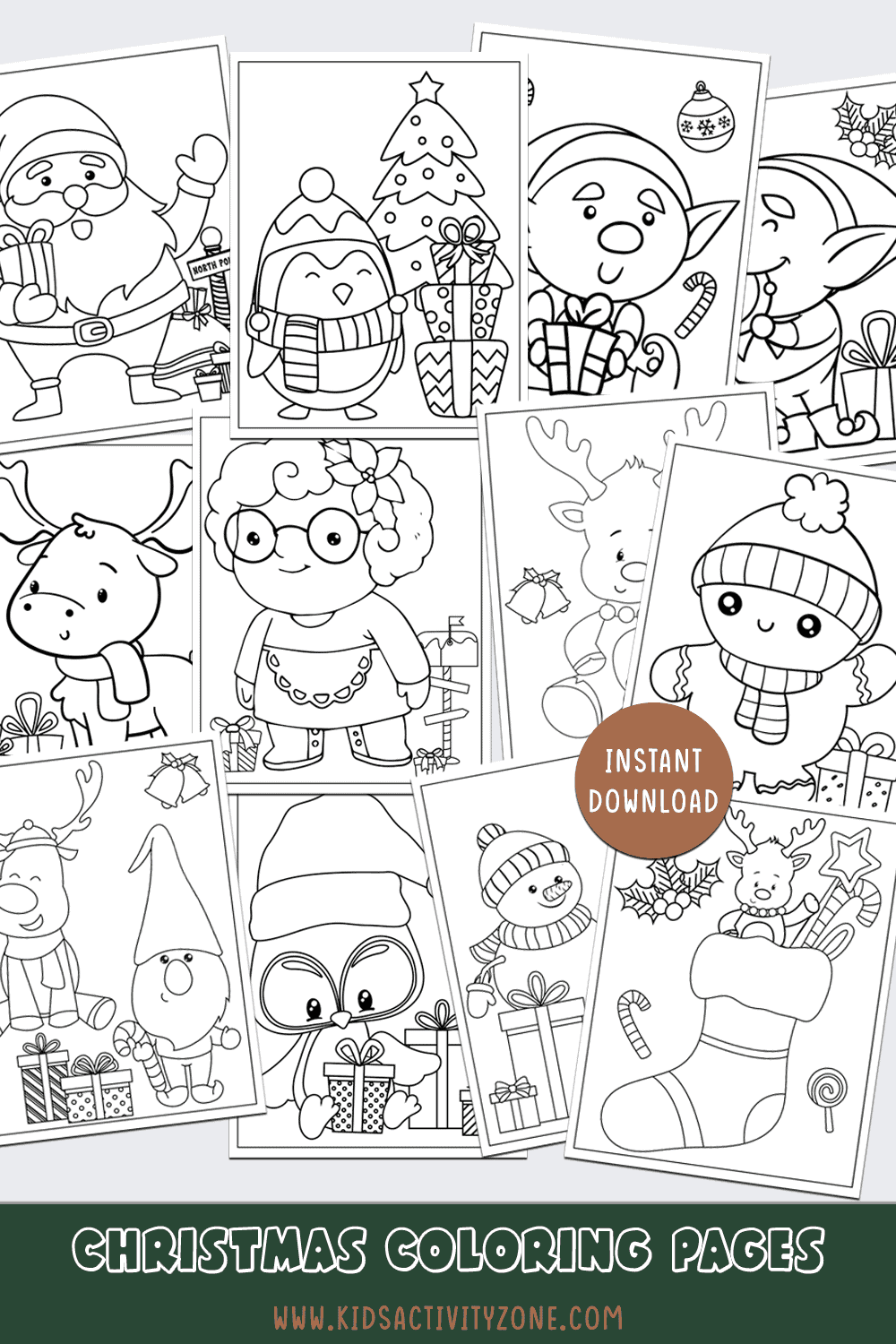 easy nativity coloring pages