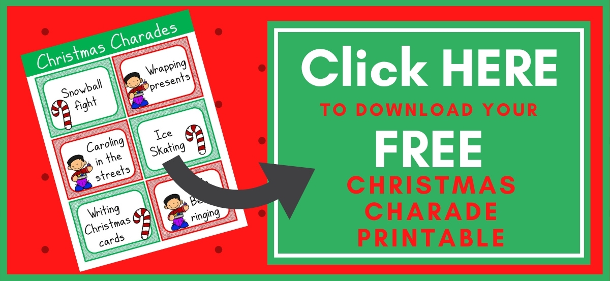 Christmas Charade Printable Button