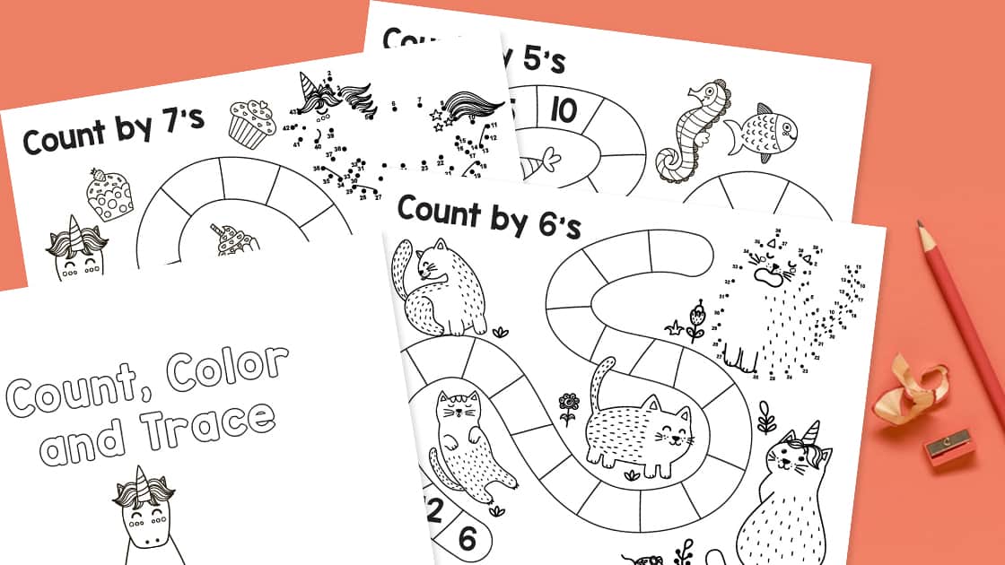 skip counting worksheets kids activity zone