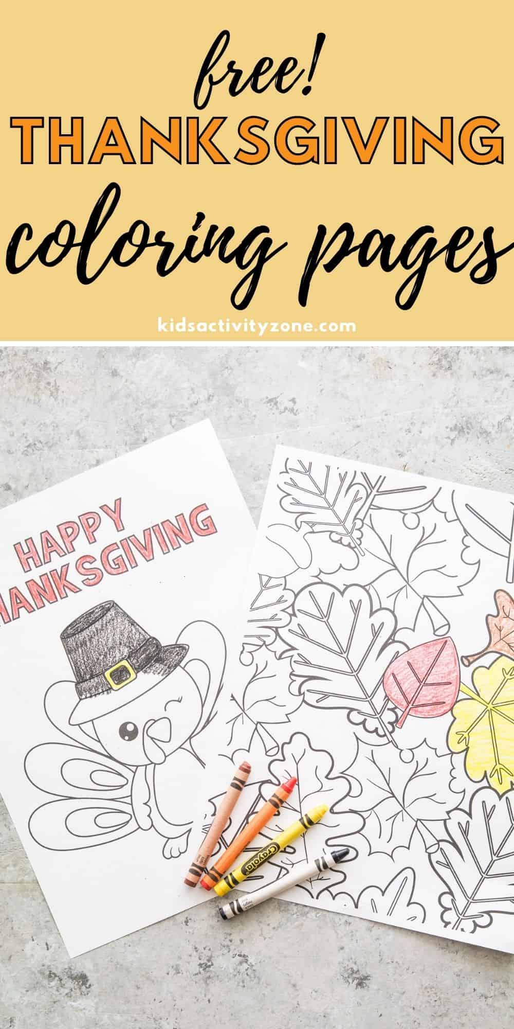 This is the perfect quick and easy activity for kids and adults during the holidays. These Free Printable Thanksgiving Coloring Pages are great for parties and holiday meals.