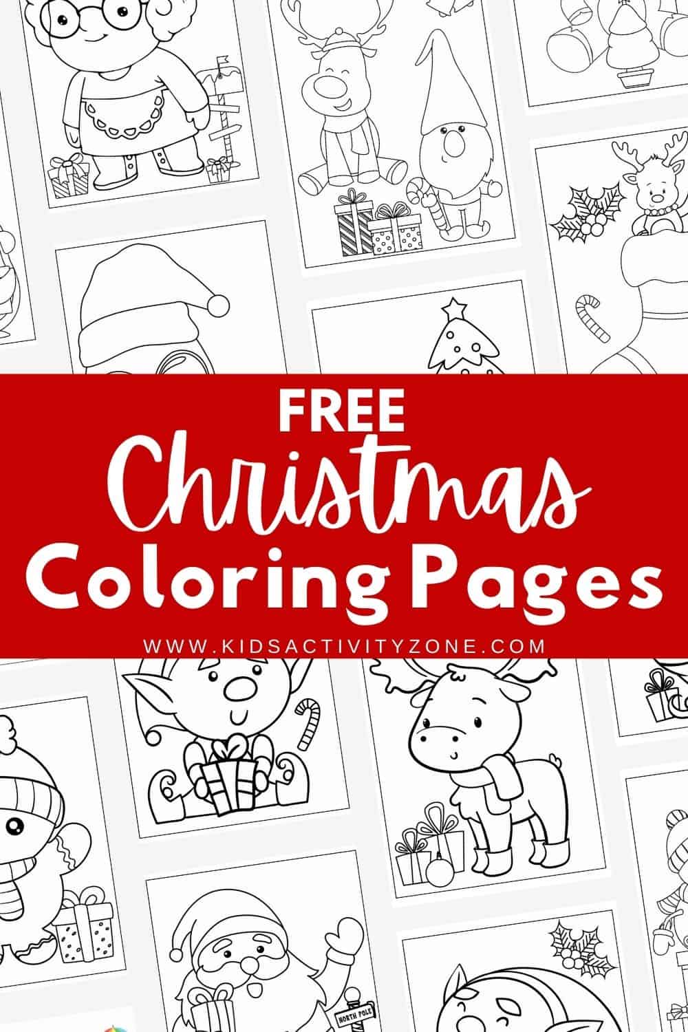 If you need to keep the kids busy during the holiday season these Free Printable Christmas Coloring Pages are great for parties and holiday gatherings! There are 12 different free coloring pages to enjoy so there is something for everyone!