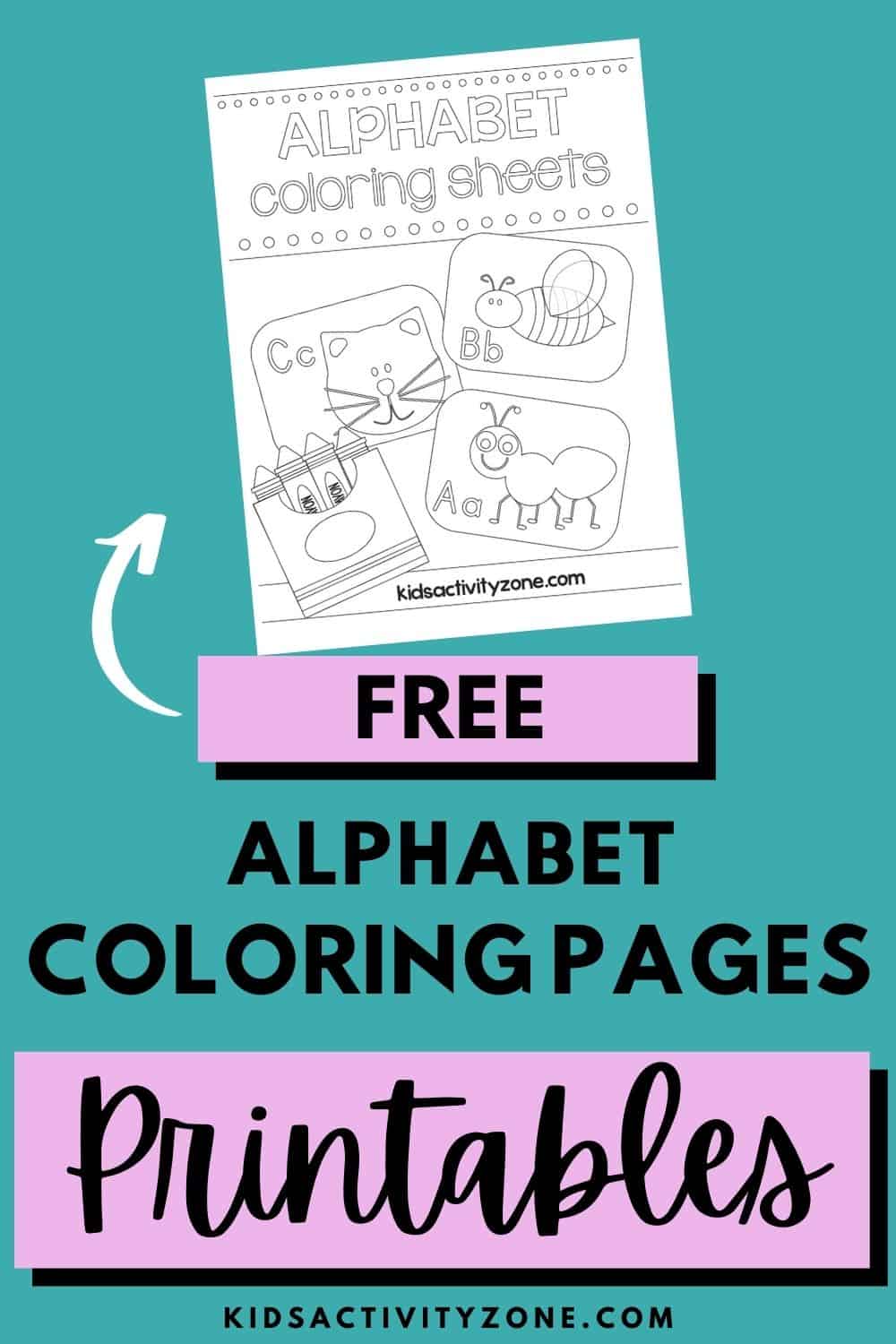 Learn all the letters and have fun with these free printable alphabet coloring pages! Coloring Pages are great for learning as they are engaging and helps improve fine motor skills for children.