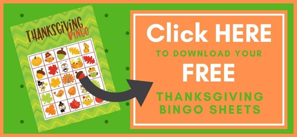 Thanksgiving Bingo Printable Button Image