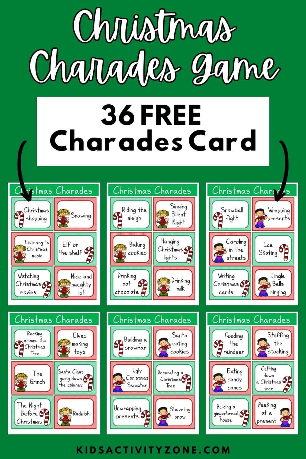 Christmas Charades For Kids Kids Activity Zone