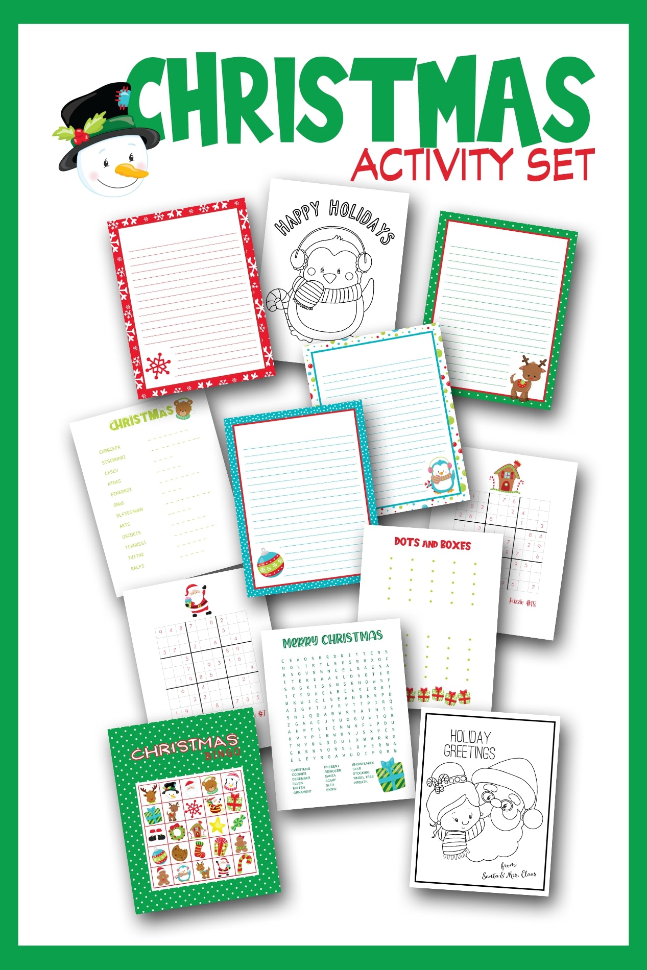 Free Printable Christmas Activity Pack