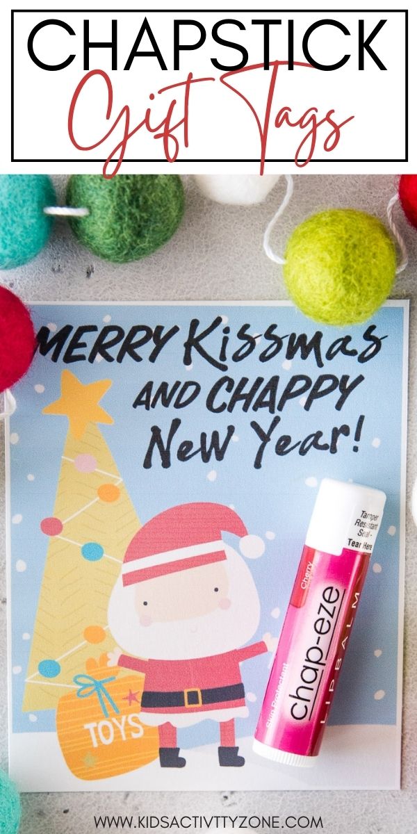 These Chapstick Gift Tags make a cute and cheap gift to give out. Perfect for children trading gifts, remember lunch ladies, bus drivers, teacher helpers and more! Simply print, cute and put a tube of chapstick on the gift card!