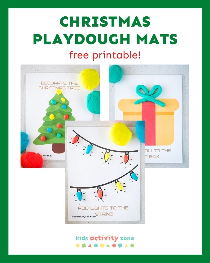 Christmas Playdough Mats - Free Printable! - Kids Activity Zone