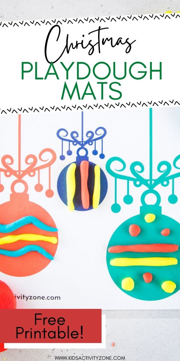 🎄 FREE Christmas Playdough Mats