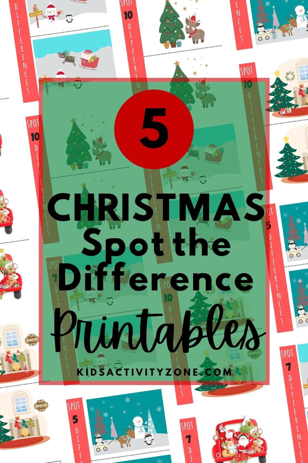 Christmas Spot the Difference is a fun and free printable for kids to keep their brains working while having fun with a Christmas themed activity. It's perfect to send home with students over holiday break, as an activity during a class party or just because!