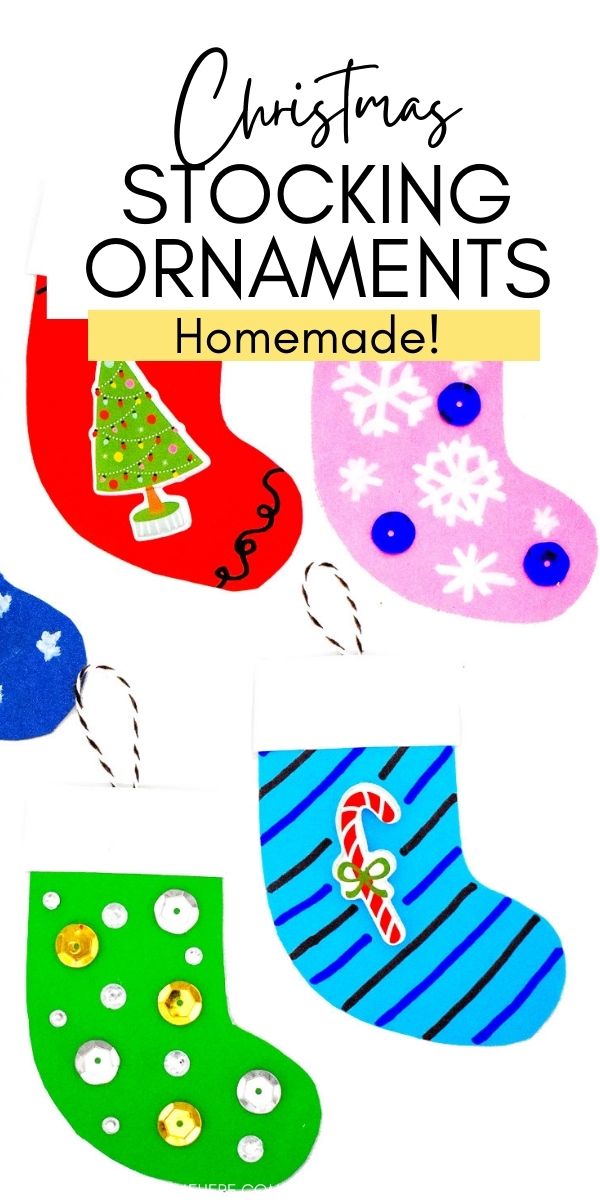 Christmas Stocking Ornaments are an easy craft idea for Christmas. If you need a holiday activity for kids this is it! A great addition to any classroom party, gathering etc. Prep the stockings ahead of time and then let the kids decorate them and take them home. You can even personalize them with their names on the top of the stocking!