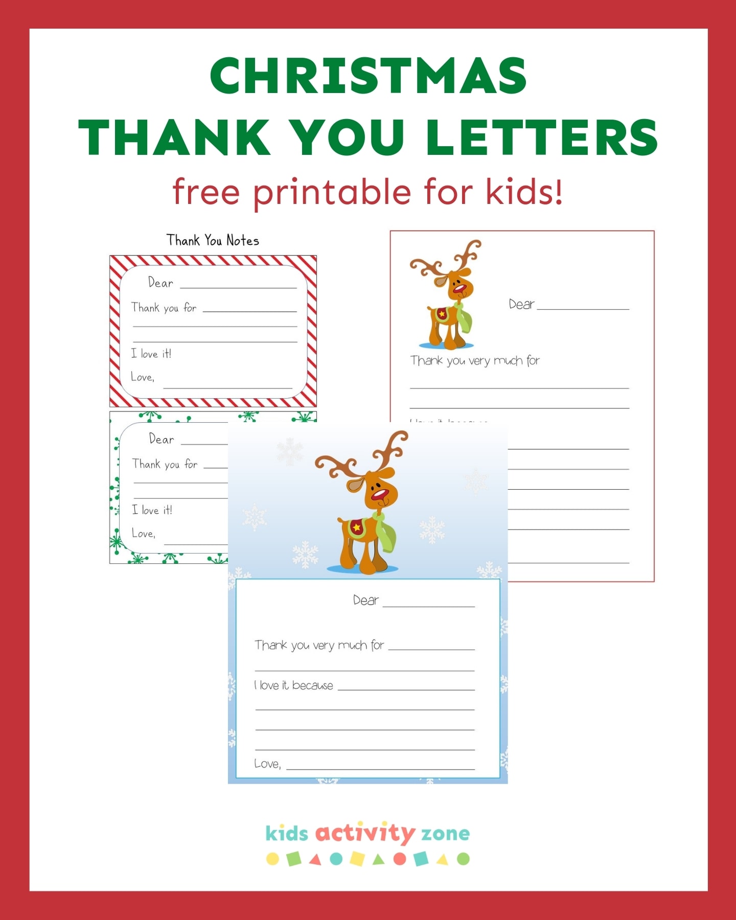 christmas thank you notes