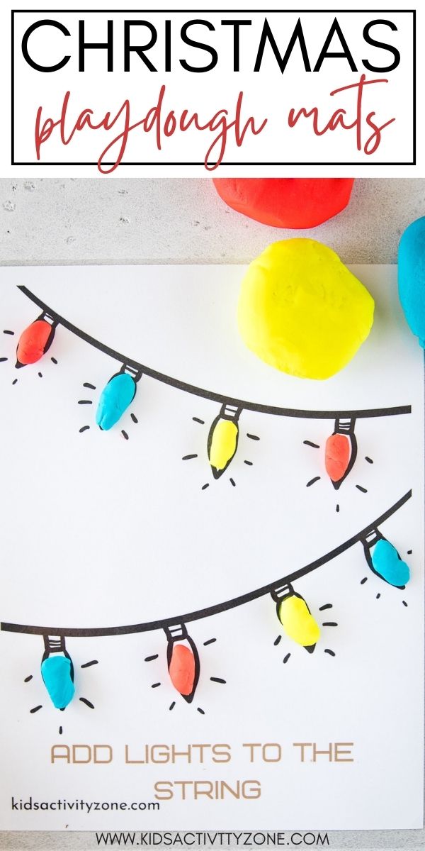 Christmas Playdough Mats Printable - Active Littles