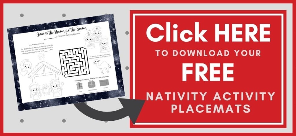 Nativity Activity Placemats Printable Button