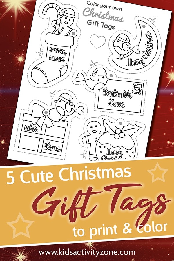 Make your gifts extra special this year for Christmas with these Printable Christmas Gift Tags to Color. It's a great project for the kids and makes each gift so personable. Print off your Christmas tags, color them in and use them on all your gifts this year!