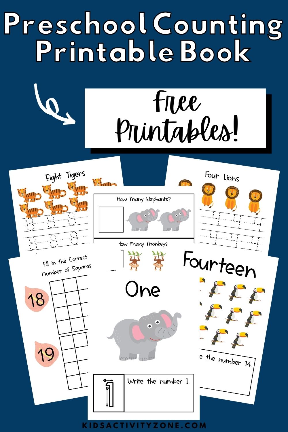 An engaging and fun Preschool Theme Unit all about Jungle Friends! This Jungle Theme Preschool Unit has a printable counting book along with activities each day to read, make, experience and work! Your preschool will love these fun hands on activities.
