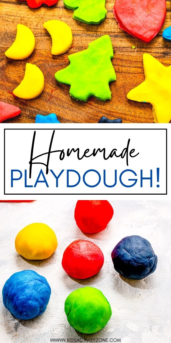 Making your own Homemade Playdough is so easy plus it's cheap! The best is that it will last up to three months when it's stored correctly. It only requires a few ingredients already in your pantry and is super soft and stretchy just like you want!