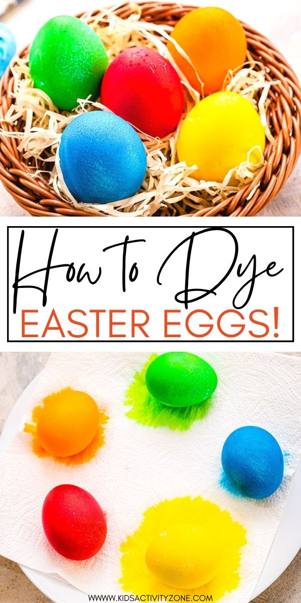 Quick and easy step by step instructions on how to dye Easter Eggs at home with no kit. You only need a few things that you probably already have in your pantry. You'll have bright, vibrant dyed Easter Eggs in little to no time!