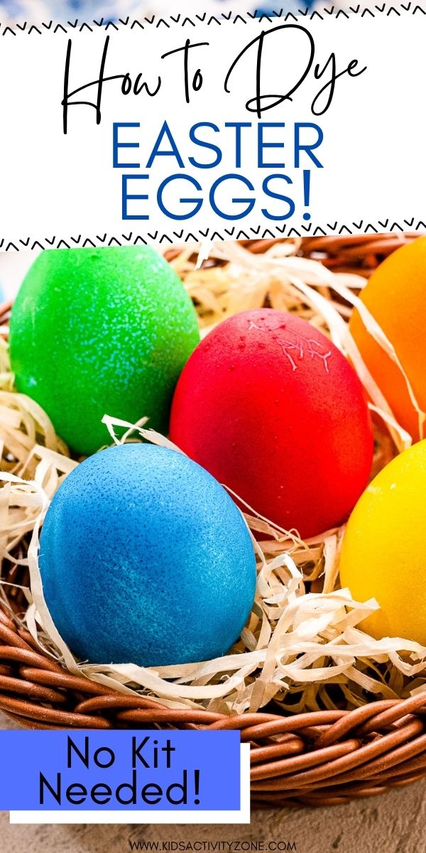 Skip the store bought kit this year and dye your Easter Eggs with pantry staples! Grab your water, food coloring and vinegar to make these vibrant and pretty Easter Eggs. It's so easy and fun to do!