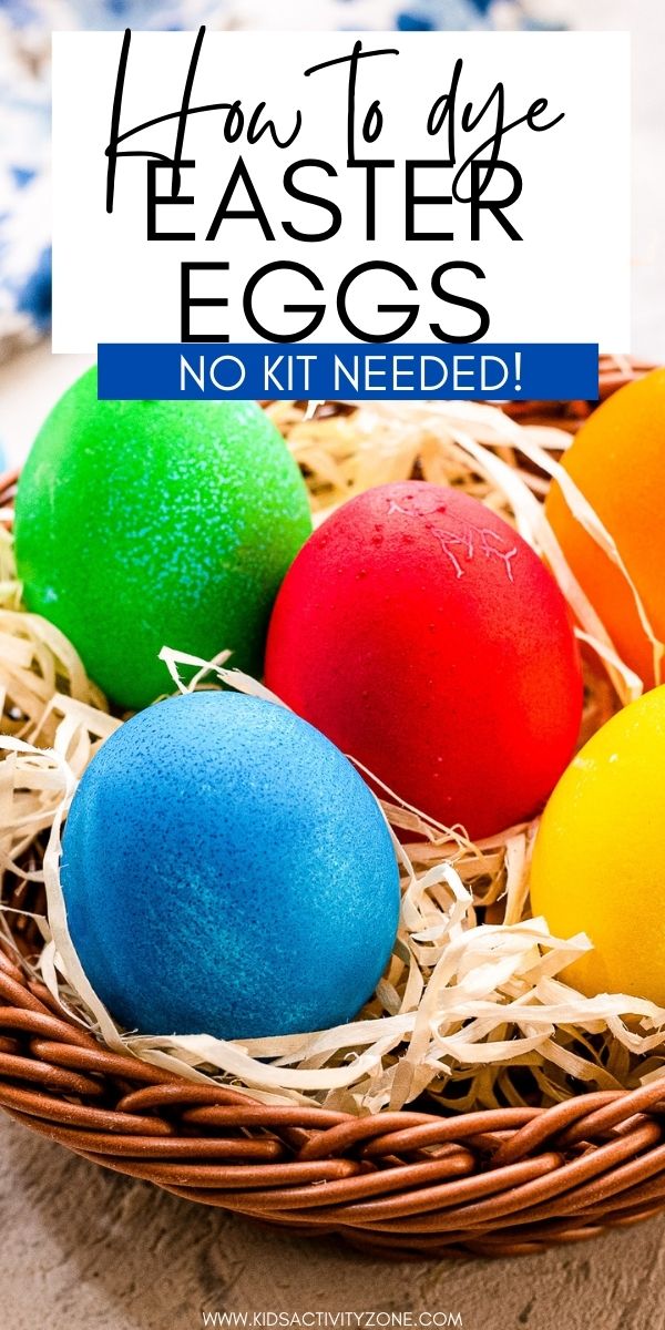 It's not Easter if you don't dye Easter Eggs! Forgot the kit at the store? No worries! All you need is hard boiled eggs, boiling water, vinegar and food coloring to dye eggs for Easter! These Easter Eggs are a pretty vibrant color. All our tips and tricks on how to dye Easter Eggs!