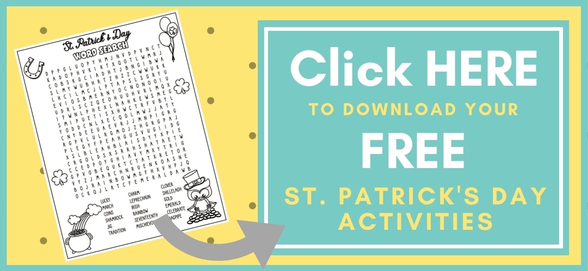 St. Patrick's Day Printable Activities Packet Button