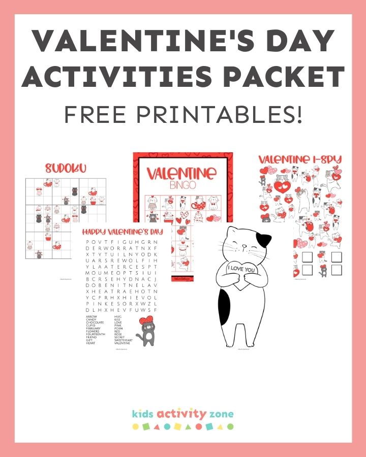 Printable Valentine’s Day Activities Packet