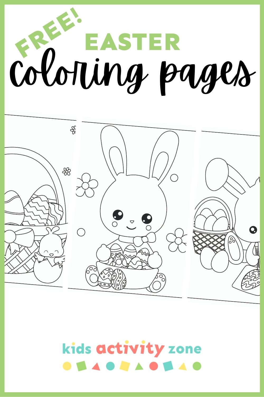 Free downloadable Easter Coloring Pages that are perfect for a busy activity at home, school or when you host Easter. All you need is color crayons and you have a fun and easy Easter activity! 