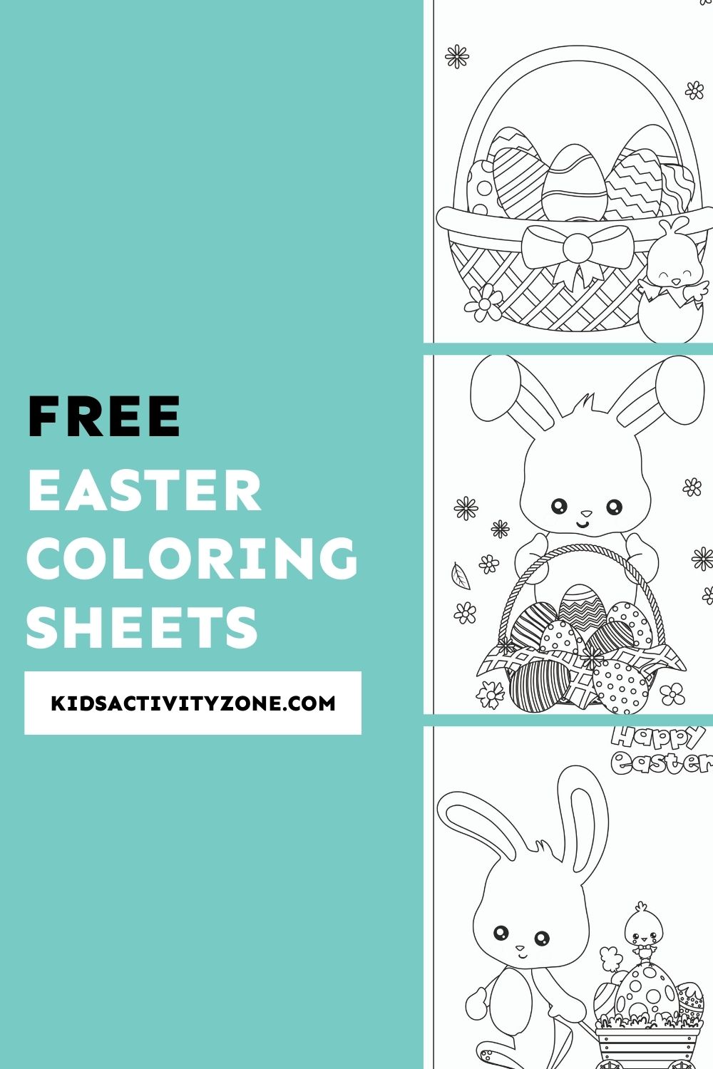 Grab this set of 10 Easter Coloring pages! A free download of cut, fun coloring pages themed for Easter. Set them out during your holidays or perfect busy activity for kids at home or in school. 