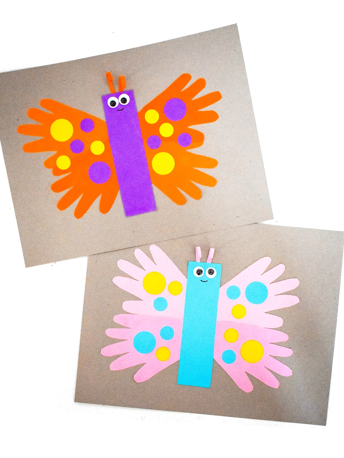 Butterfly Handprint Crafts Butterfly Handprint Crafts