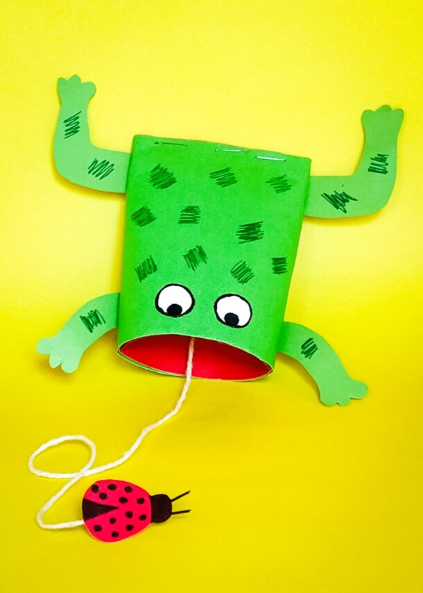 Toilet paper roll frog craft easy craft kids activity zone
