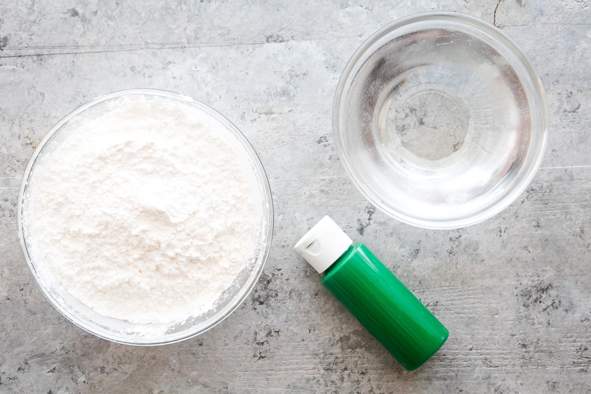 Overhead Image of Oobleck Ingredients