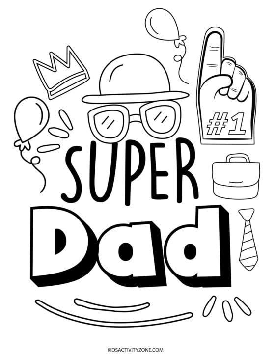 fathers day coloring pages kids activity zone