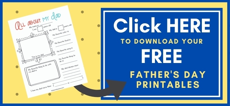 Father's Day Printables Pages Printable Button