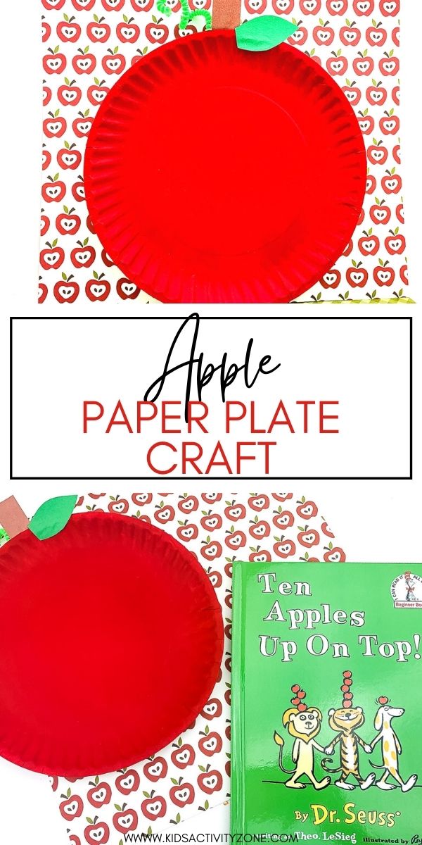 Easy and Fun Paper Plate Apple Craft