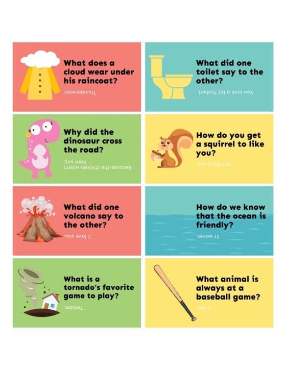 Lunch Box Jokes Printable - FREE! - Kids Activity Zone