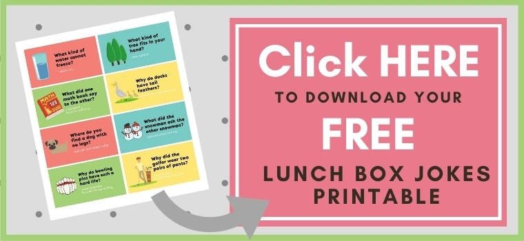 lunch box jokes Printable Button