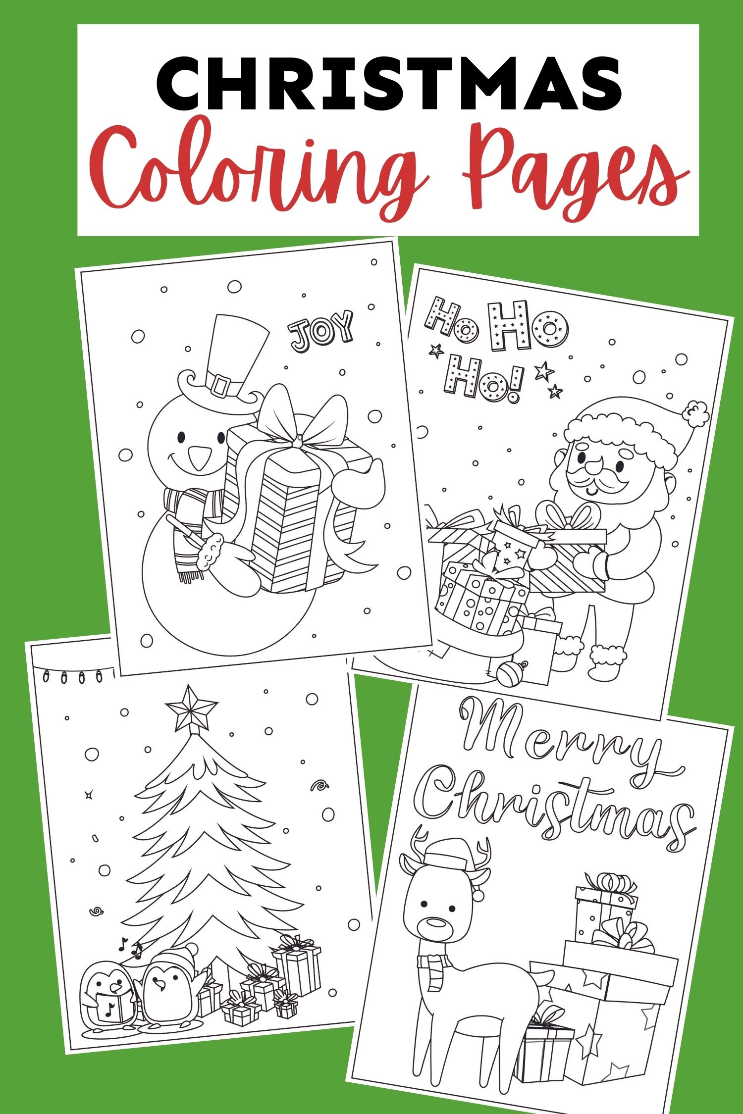 Christmas Coloring Pages - Featured Image
