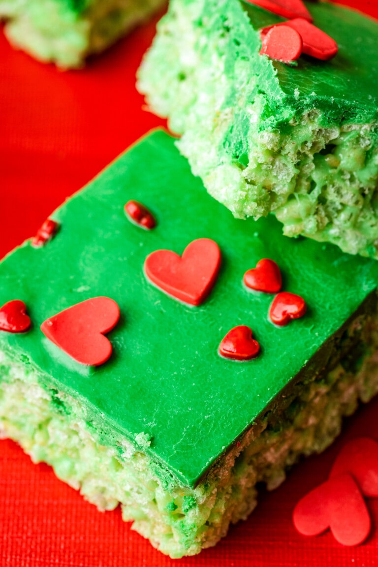 Grinch Rice Krispies Treats