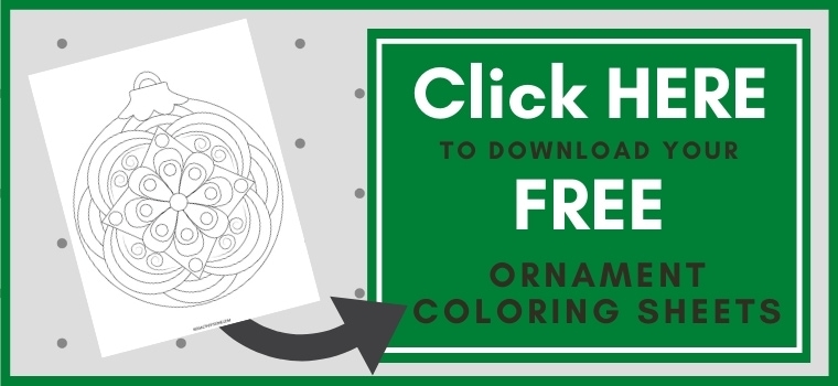 ornament coloring sheets Printable Button