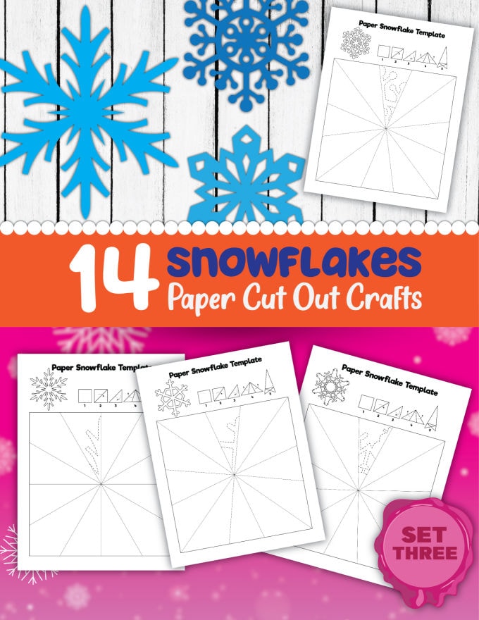 Easy Paper Snowflake Craft for Toddlers - My Bored Toddler