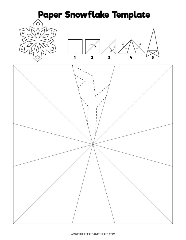 Paper Snowflake Template 10