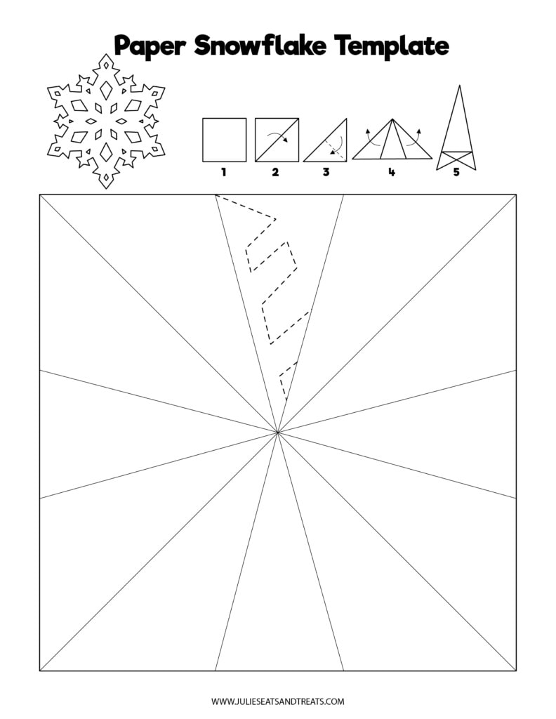 Paper Snowflake Template 13