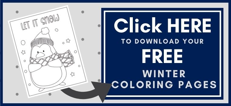 Winter Coloring Pages Printable Printable Button