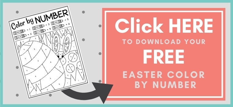 Easter Color By Number Printable Printable Button