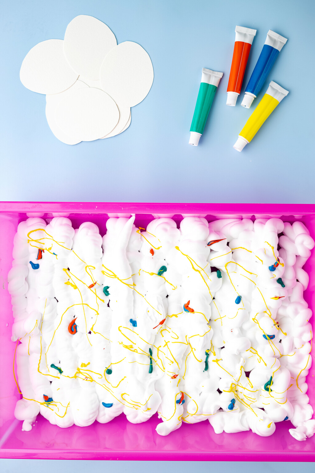 Easter Egg Shaving Cream Painting Kids Activity Zone