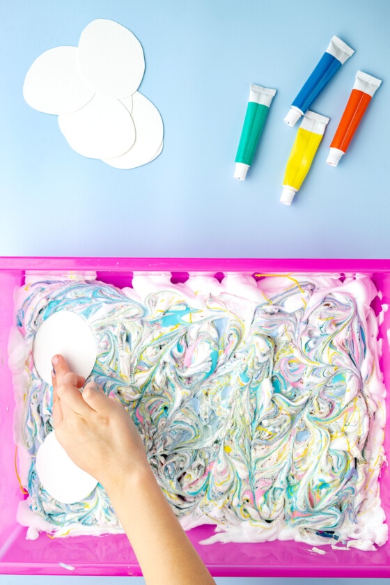 Easter Egg Shaving Cream Painting Kids Activity Zone
