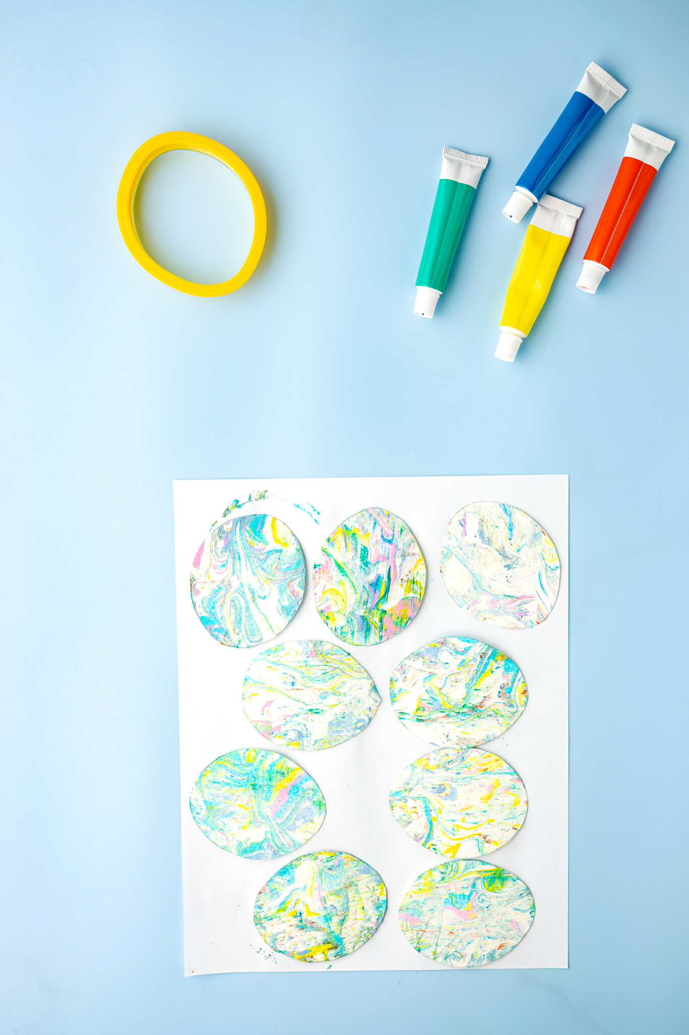 Easter Egg Shaving Cream Painting Kids Activity Zone