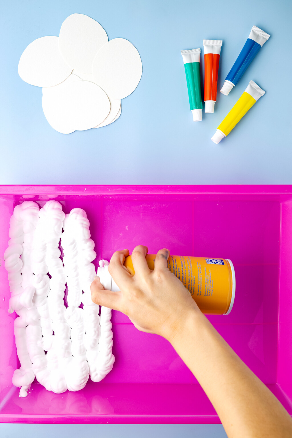 Easter Egg Shaving Cream Painting Kids Activity Zone