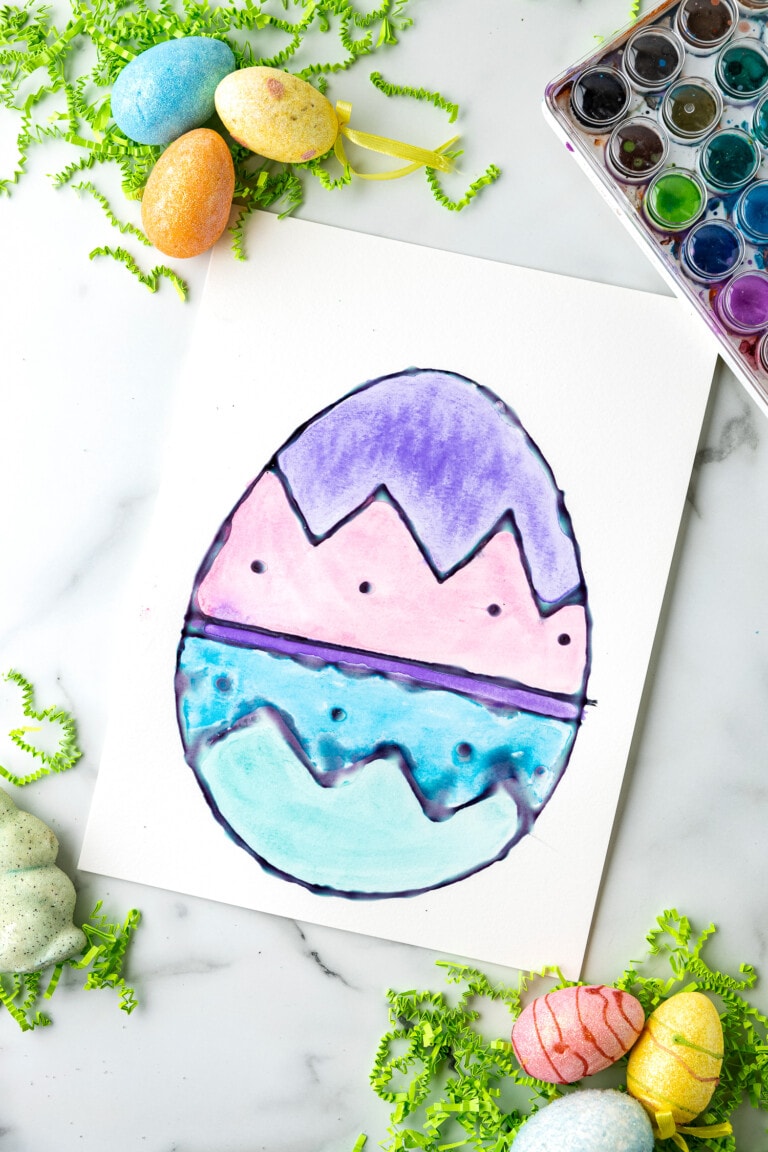 Easter Egg Watercolor Painting - Kids Activity Zone
