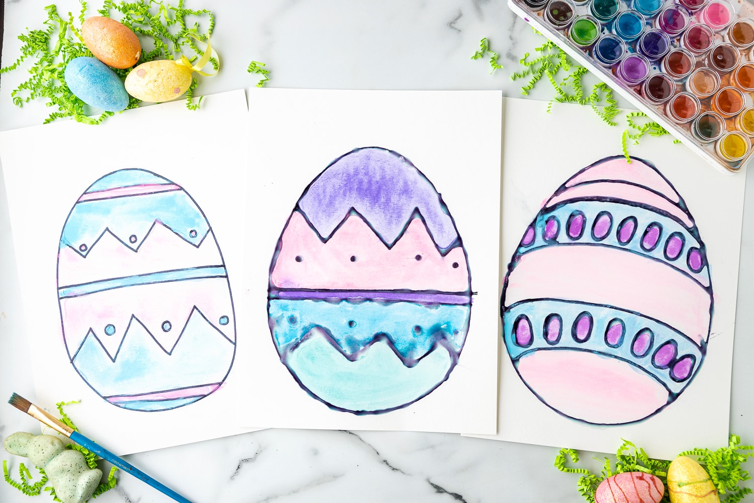 Kids Coloring Egg With Patteren, Egg, Easter PNG Transparent Image and  Clipart for Free Download